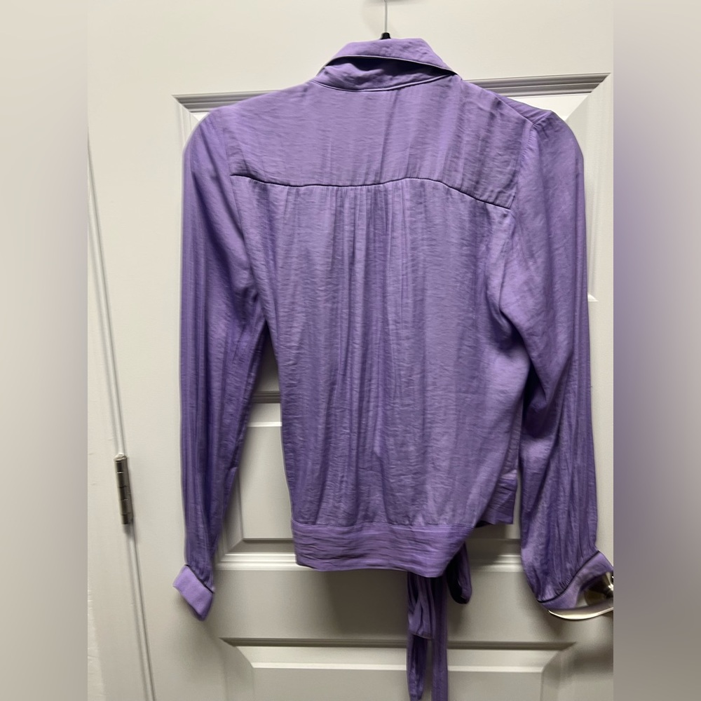 Silk wrap top
